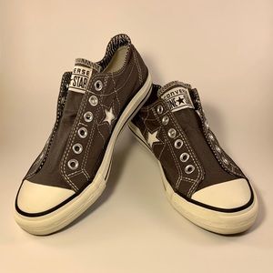 Converse One Star slip on sneakers grey